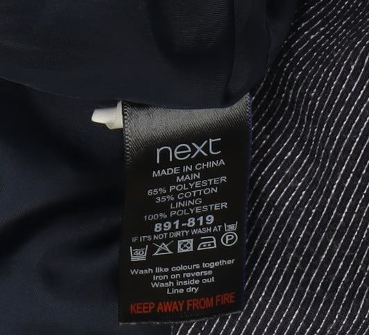 Next Women's Grey Pinstripe Blazer, Size 12, Business Style