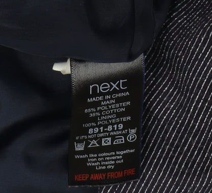 Next Women's Grey Pinstripe Blazer, Size 12, Business Style