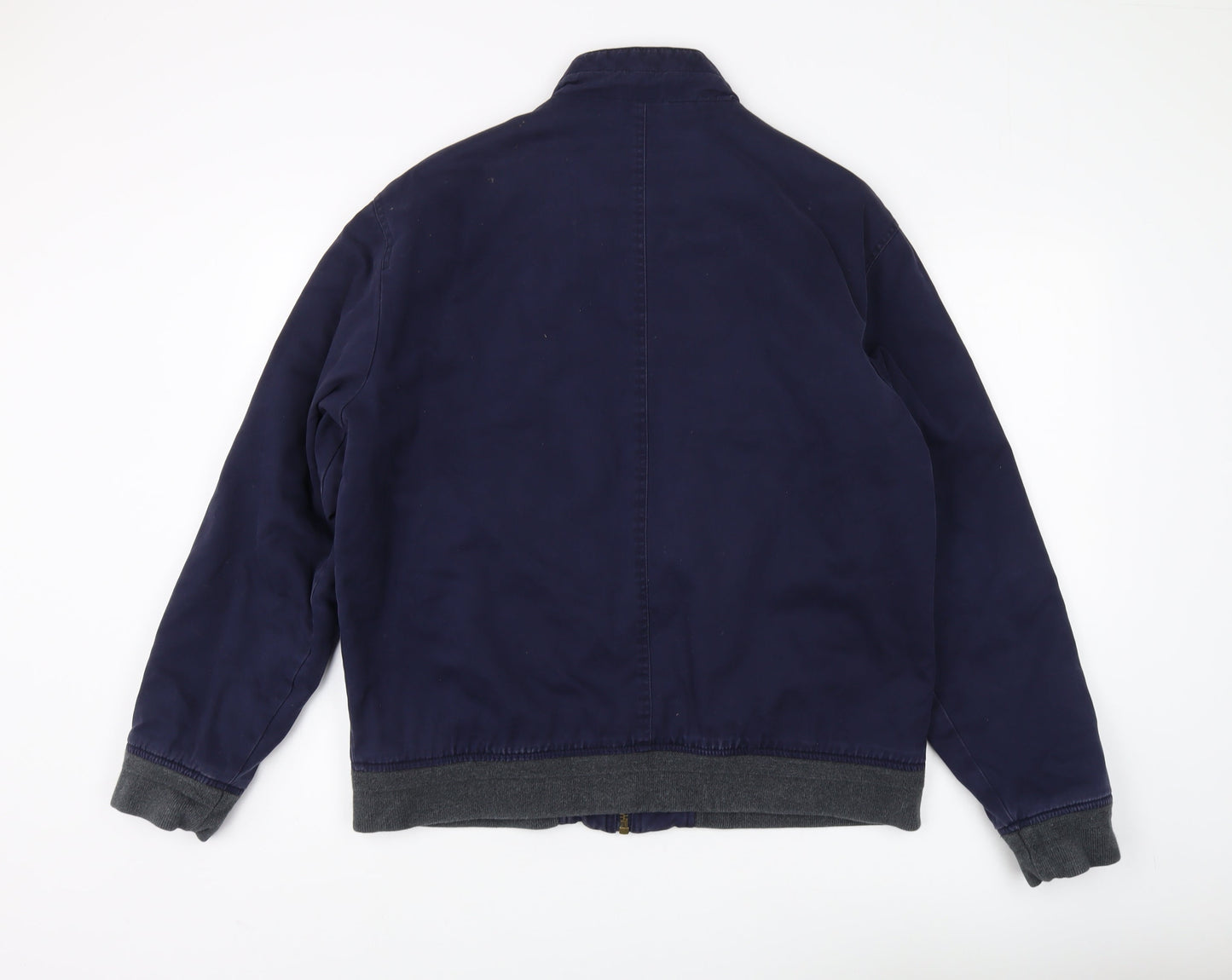 Mens UK Size L Marks and Spencer Blue Bomber Jacket