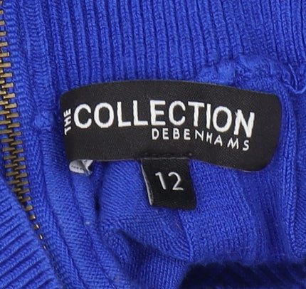 Womens UK Size 12 Debenhams Blue Pullover Jumper