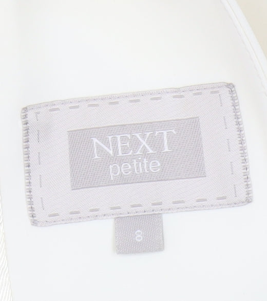 Next Women's Ivory Single-Breasted Suit Jacket Size 8