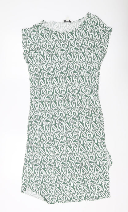 Marks and Spencer Green Geometric Dress M Women