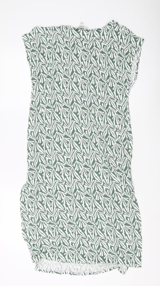 Marks and Spencer Green Geometric Dress M Women