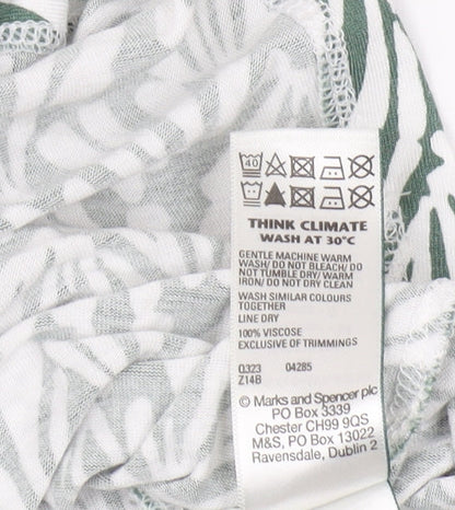 Marks and Spencer Green Geometric Dress M Women