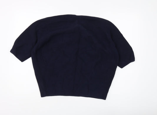 Womens UK Size L Uniqlo Blue Pullover Jumper