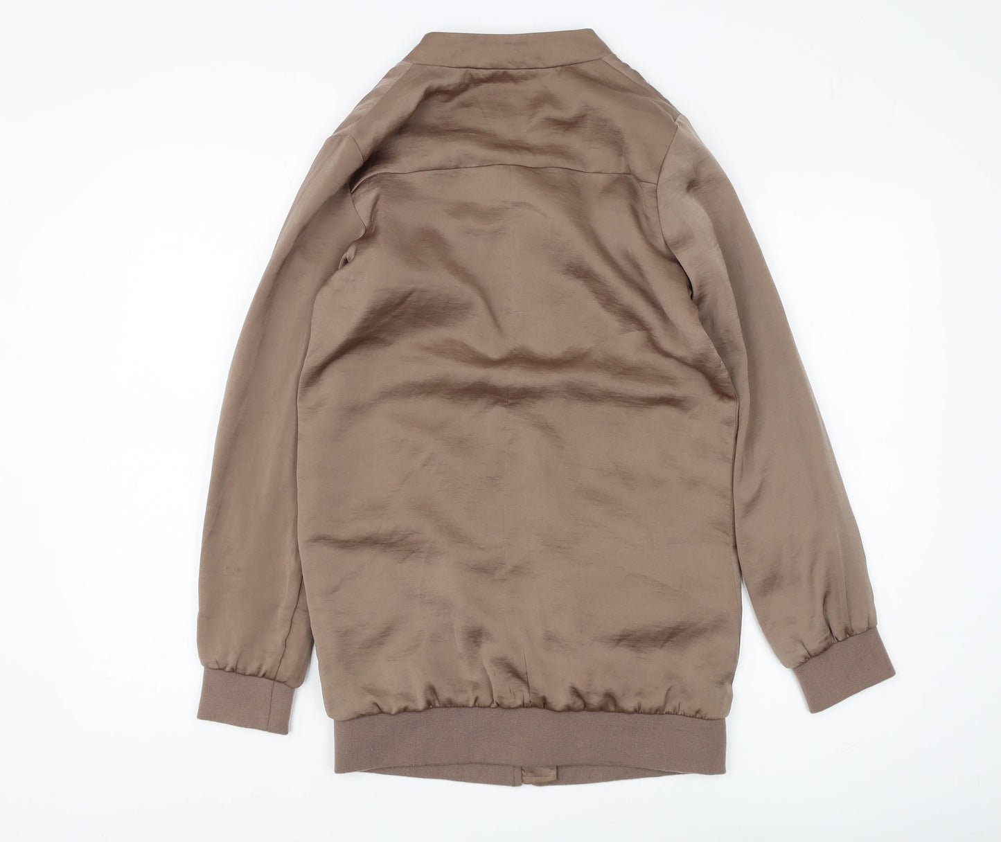 Womens UK Size 6 New Look Brown Bomber Jacket