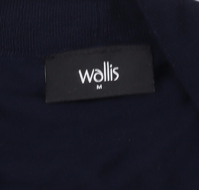 Womens UK Size M Wallis Blue Cardigan Jumper