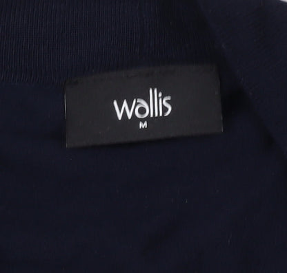 Womens UK Size M Wallis Blue Cardigan Jumper
