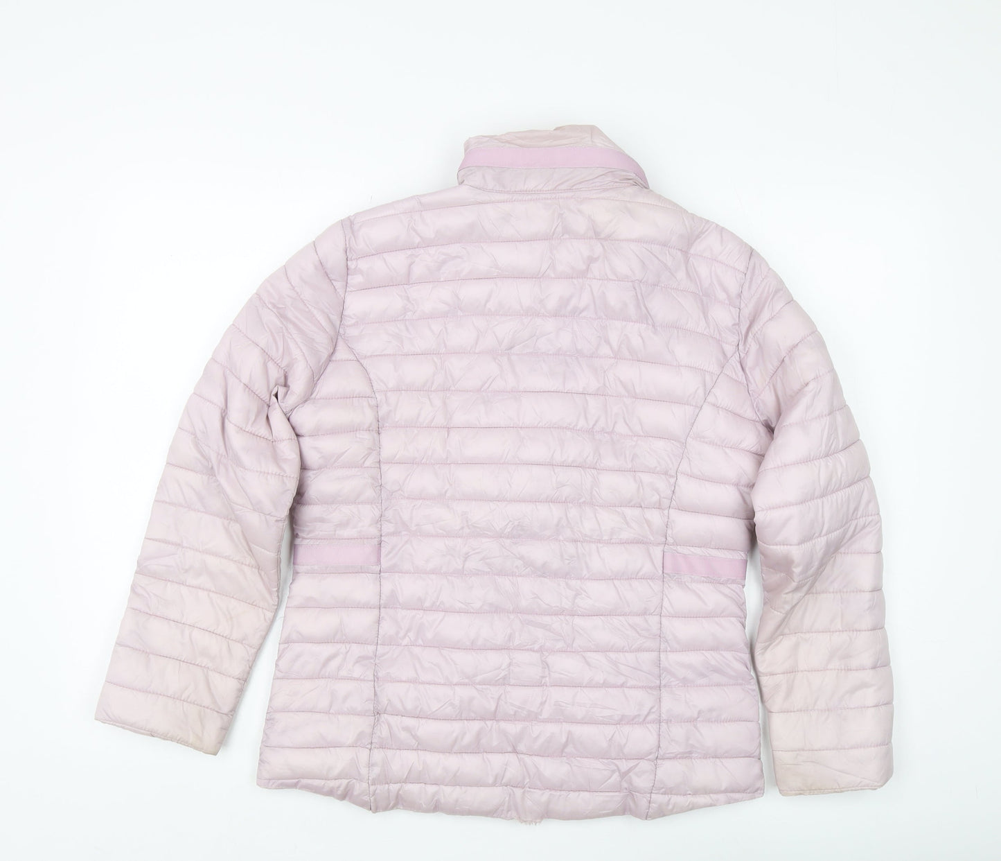 Classic Women's Pink Puffer Jacket Size 12