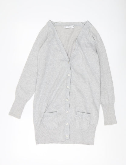Womens UK Size 8 Zara Grey Cardigan Jumper
