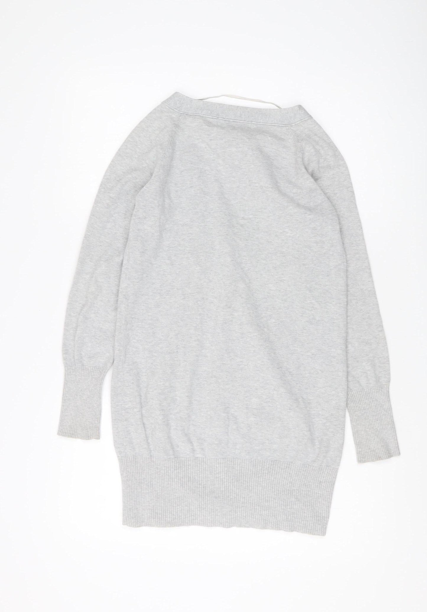 Womens UK Size 8 Zara Grey Cardigan Jumper