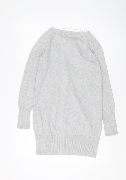 Womens UK Size 8 Zara Grey Cardigan Jumper