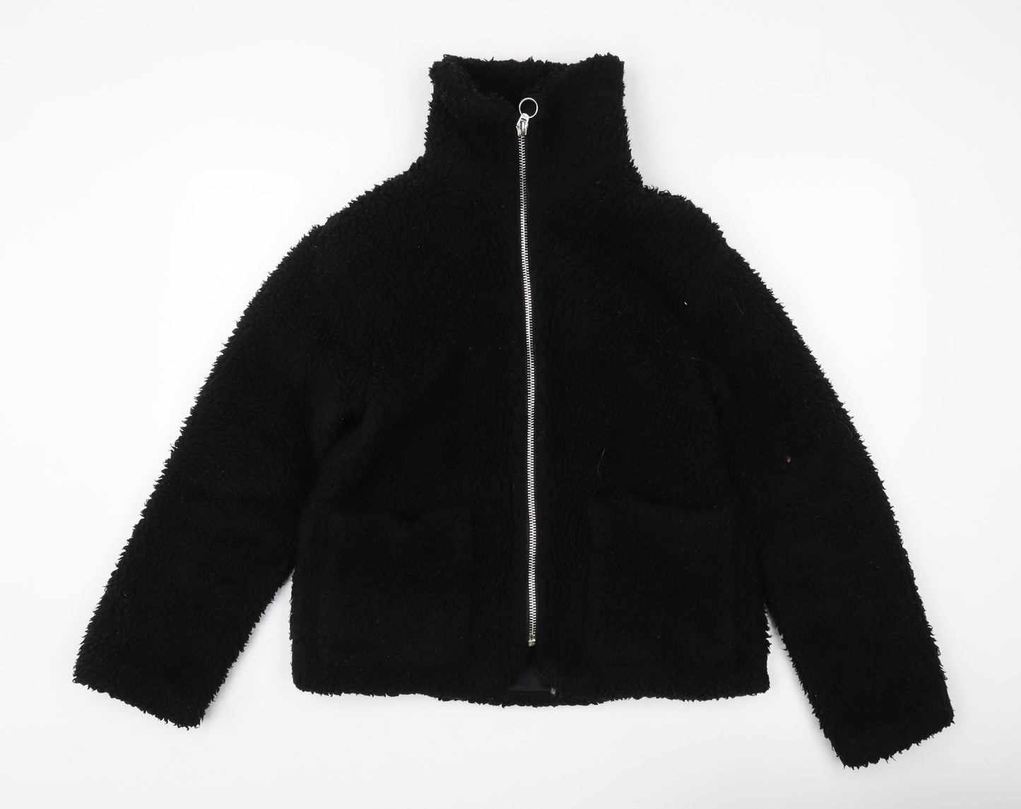 Womens UK Size S Topshop Black Basic Jacket