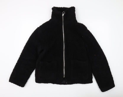 Womens UK Size S Topshop Black Basic Jacket