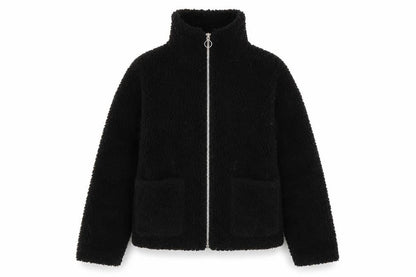 Womens UK Size S Topshop Black Basic Jacket