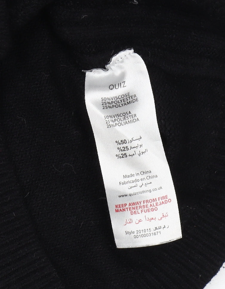 Womens UK Size L Quiz Black  Jumper