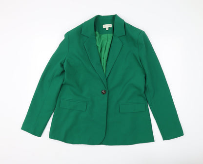 Love & Roses Women's Green Blazer UK 12 Lined Workwear