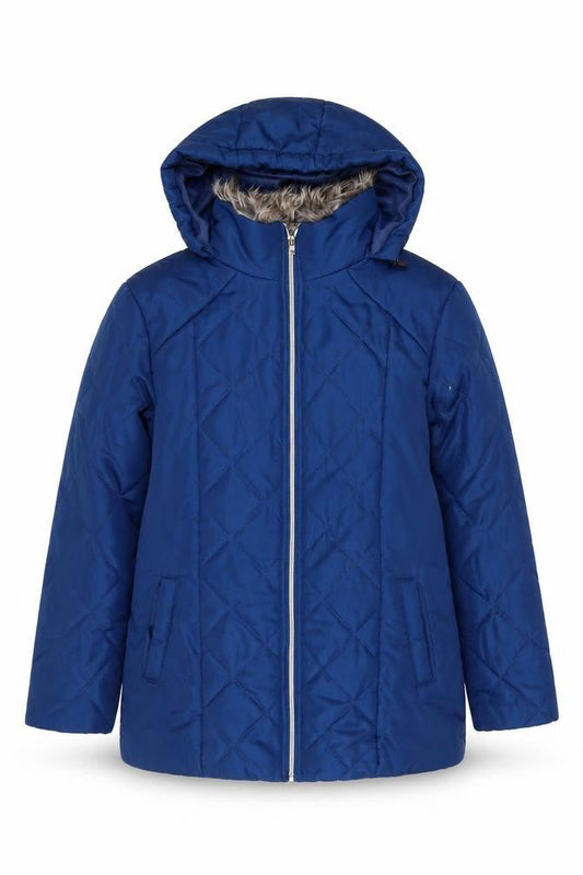 CINÉ DE LANÇAY Women's Blue Hooded Puffer Jacket S