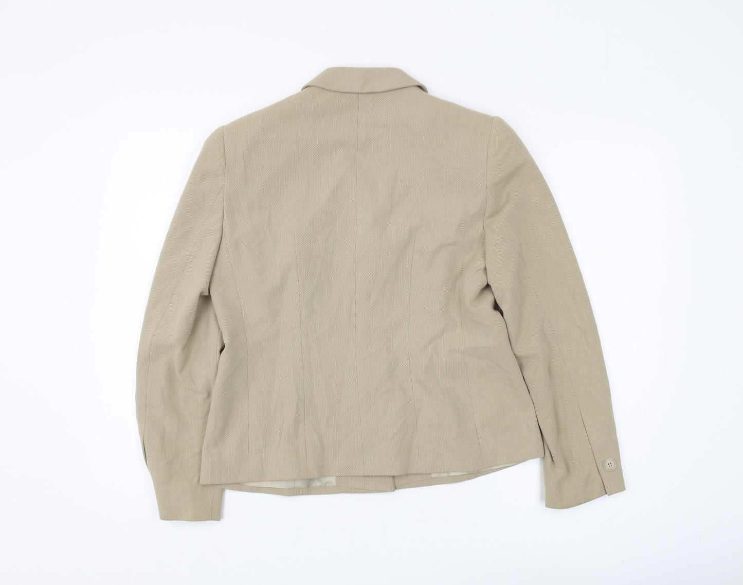 Marks and Spencer Women's Beige Suit Jacket Size 12