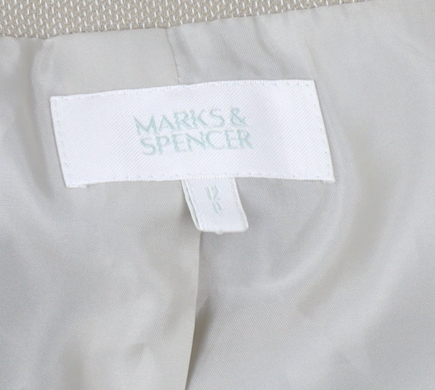 Marks and Spencer Women's Beige Suit Jacket Size 12