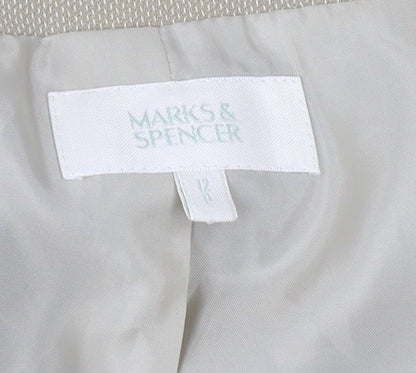Marks and Spencer Women's Beige Suit Jacket Size 12