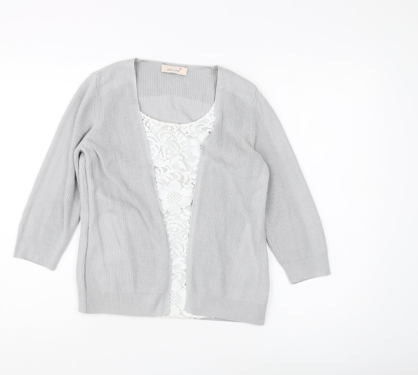 Womens UK Size 8 Marks and Spencer Grey Cardigan Jumper