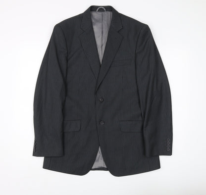Mens UK Size 38 Burton Regular Black Suit Jacket
