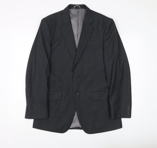 Mens UK Size 38 Burton Regular Black Suit Jacket