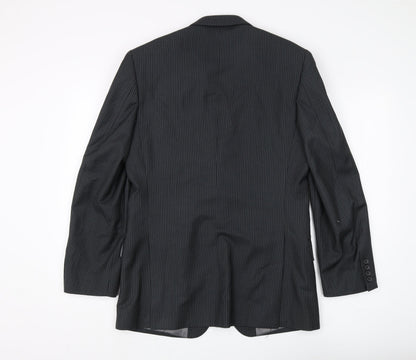 Mens UK Size 38 Burton Regular Black Suit Jacket