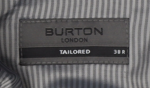 Mens UK Size 38 Burton Regular Black Suit Jacket