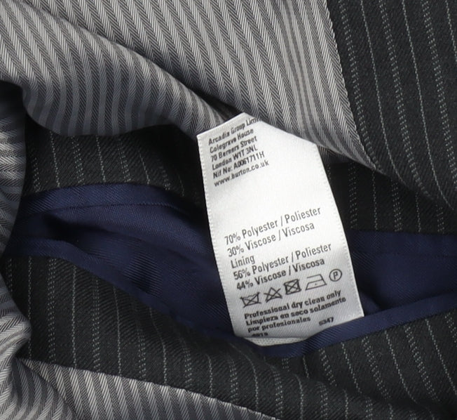Mens UK Size 38 Burton Regular Black Suit Jacket