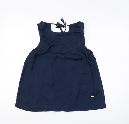 Womens UK Size L Marks and Spencer Blue Basic Tank