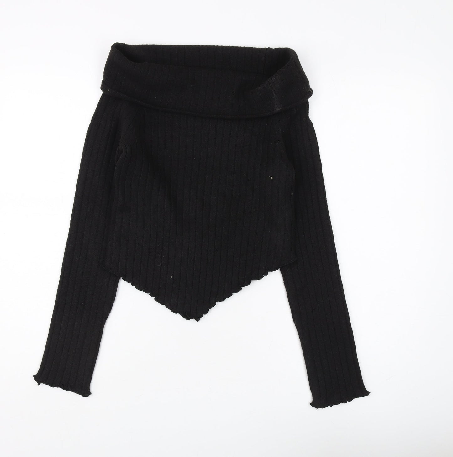 Womens UK Size 10 COLLUSION Black Pullover Jumper
