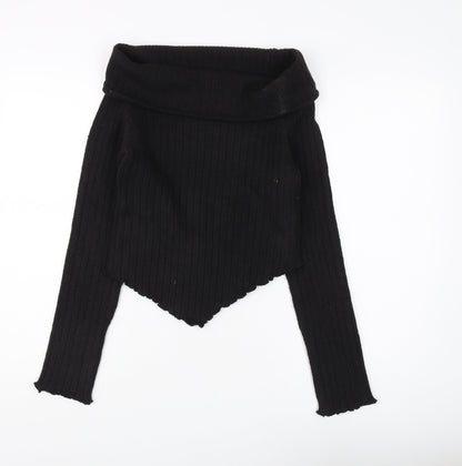 Womens UK Size 10 COLLUSION Black Pullover Jumper