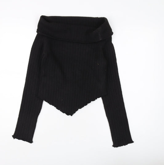 Collusion Women's Black Pullover Jumper, Size 10