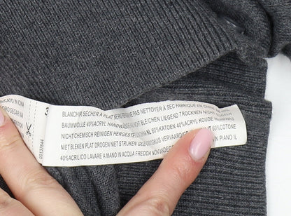 Forever 21 Women's Grey V-Neck Cardigan, Size S