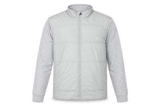 Front view of Cutter & Buck Men's Grey Basic Jacket, size S