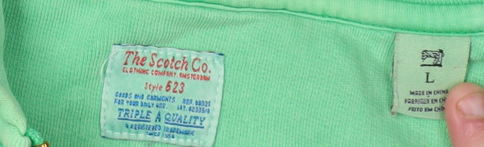 The Scotch Co. Green Full Zip Hoodie - Men's L