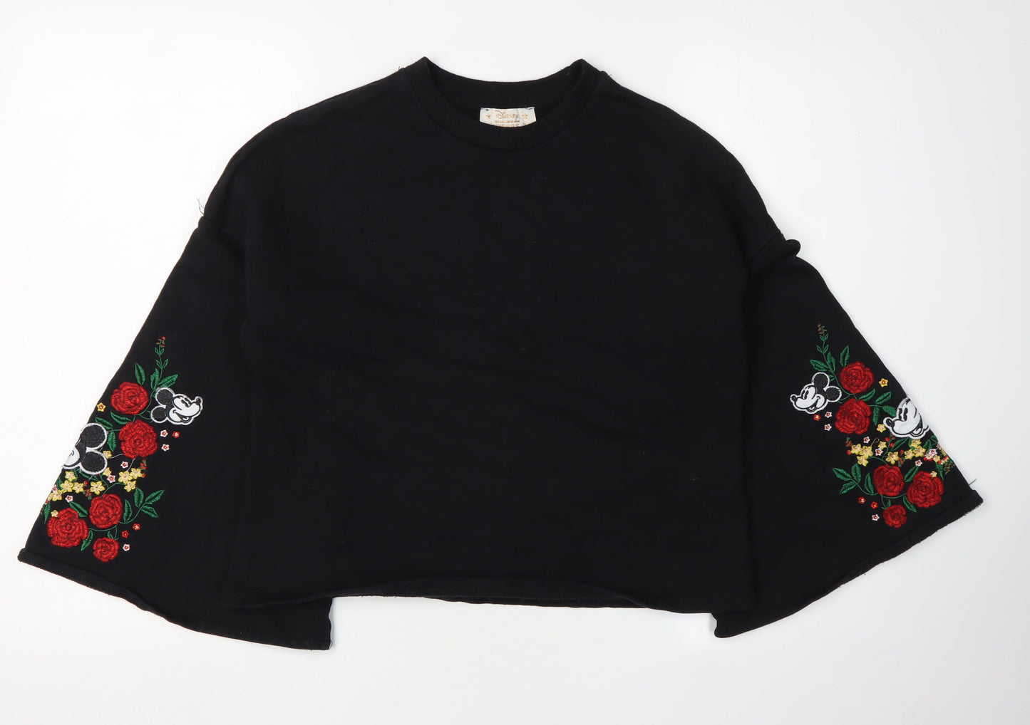 Womens UK Size S Disney Black Pullover Sweatshirt