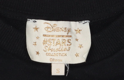 Womens UK Size S Disney Black Pullover Sweatshirt