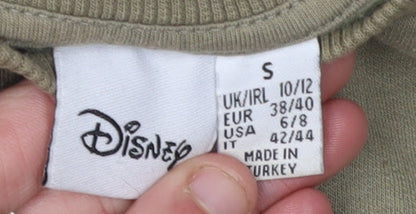 Womens UK Size S Disney Green Pullover Sweatshirt