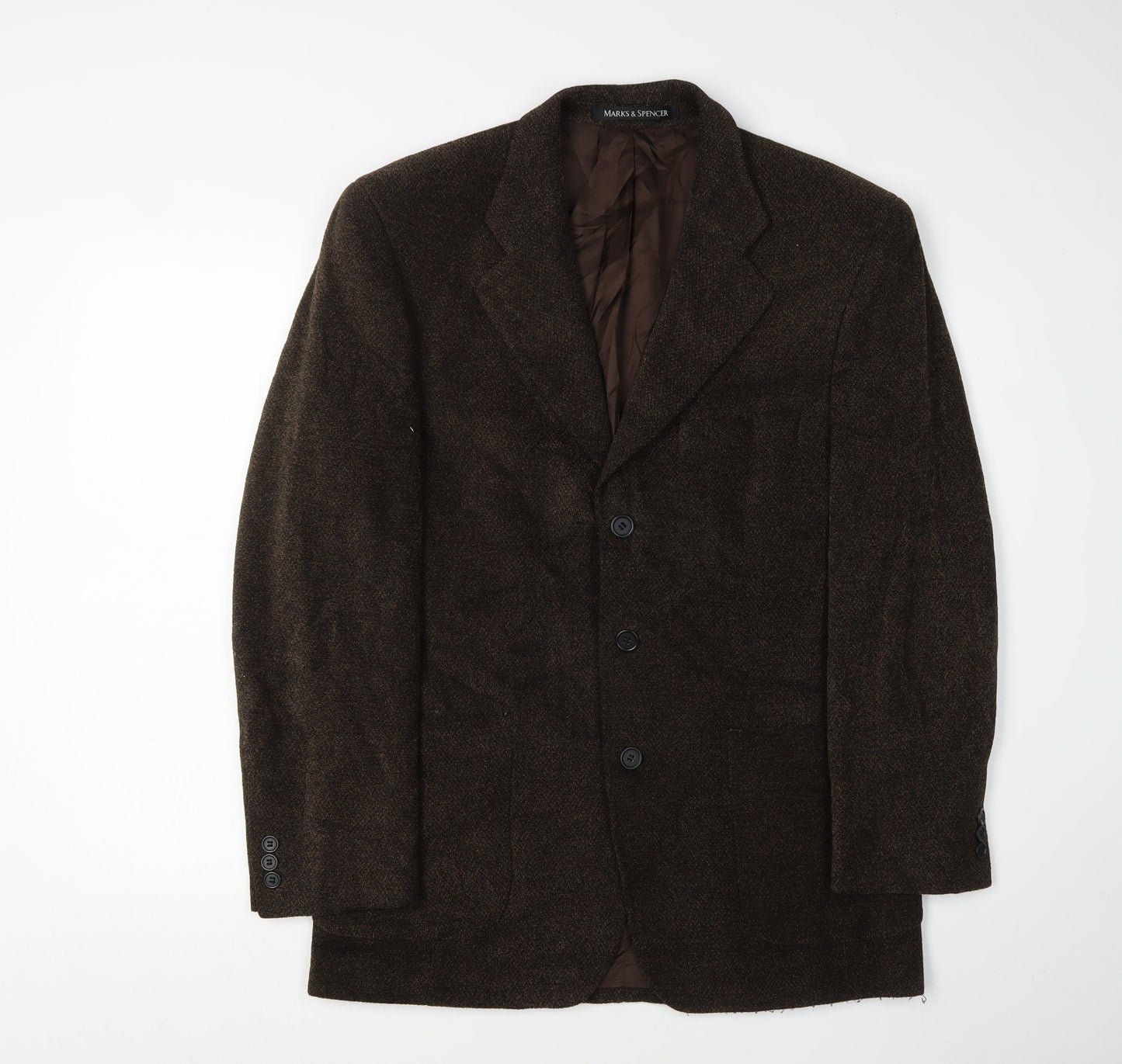 Mens UK Size 38 Marks and Spencer Regular Brown Suit Jacket