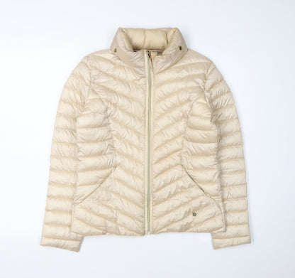 Womens UK Size 8 NEXT Beige Puffer Jacket