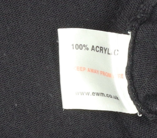 James Pringle Men's Black Vest, L - Acrylic V-Neck Jumper