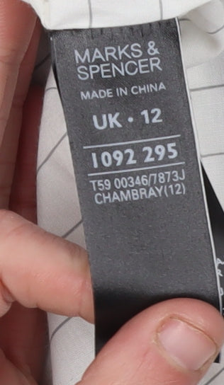 Marks and Spencer Women's Grey Linen Blazer Size 12