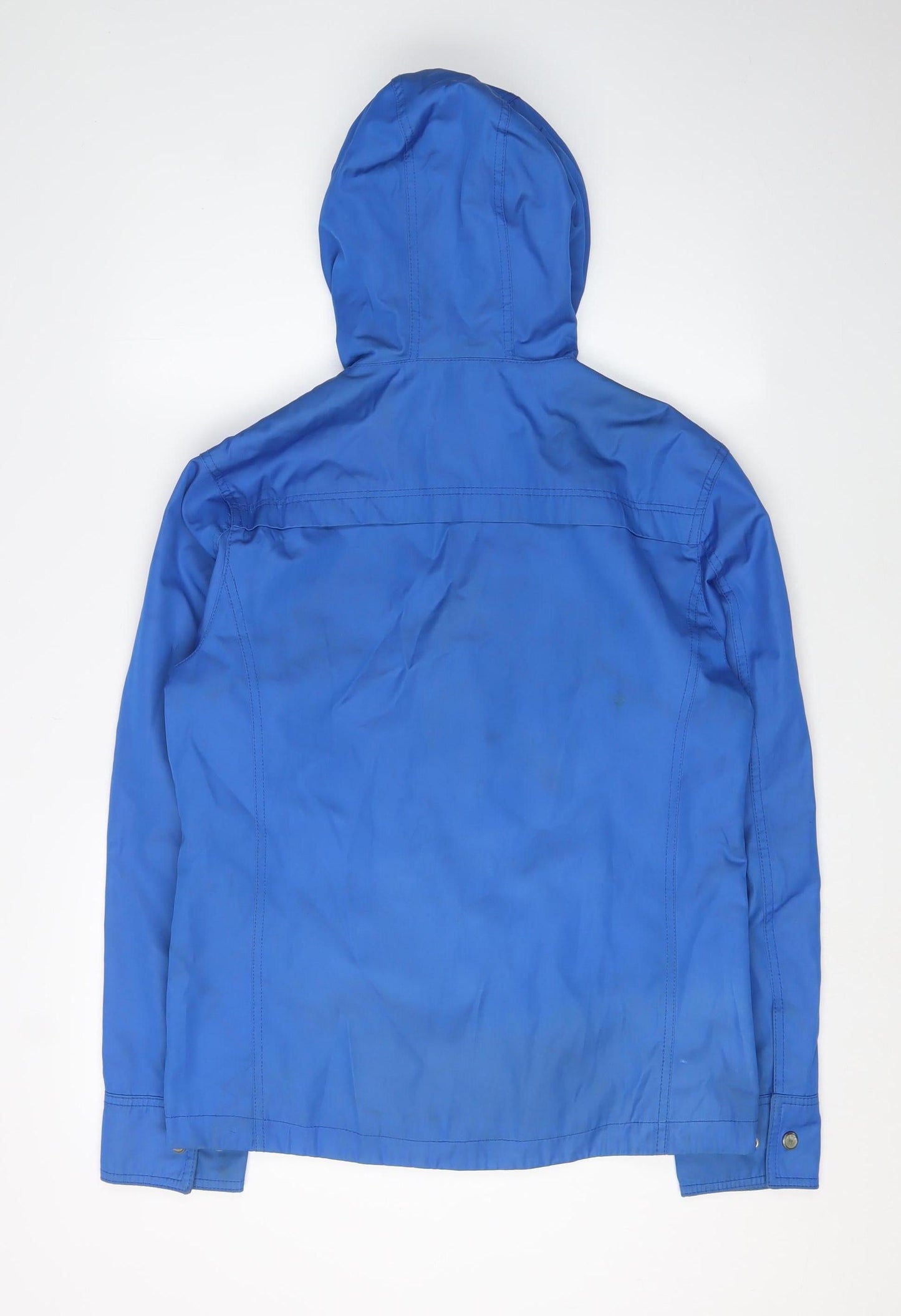 Zara Man Blue Anorak Jacket S - Casual Hooded Style