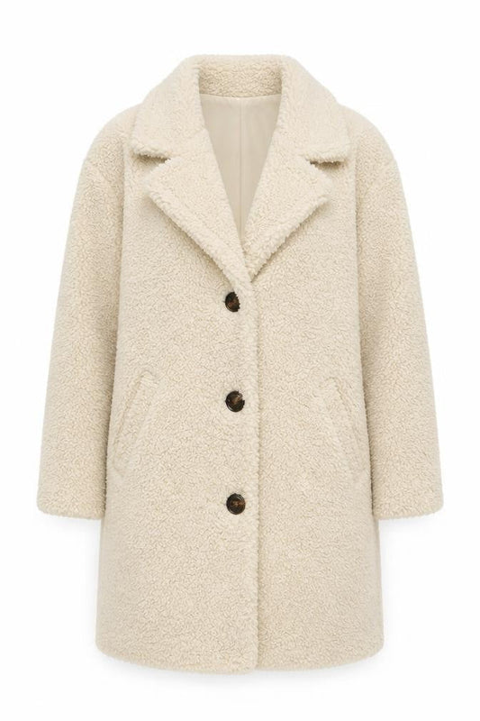 Dorothy Perkins Women's Beige Mid-Length Coat Size 8