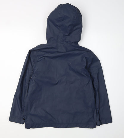 Boys Diggerland Blue Rain Coat, Hooded, 9-10 Years, Lightweight Jacket