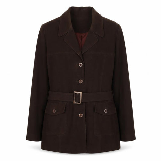 Womens UK Size 16 Charlotte Halton Brown Basic Jacket