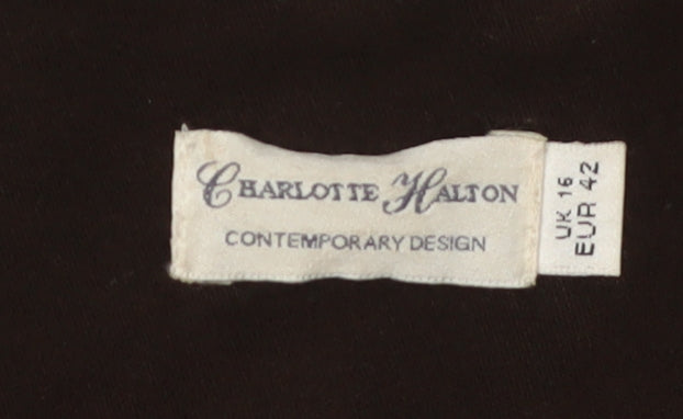 Womens UK Size 16 Charlotte Halton Brown Basic Jacket